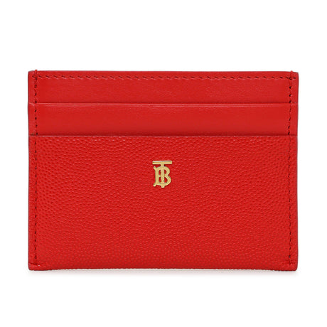 Burberry Red Calfskin Card Holder Accessories Burberry