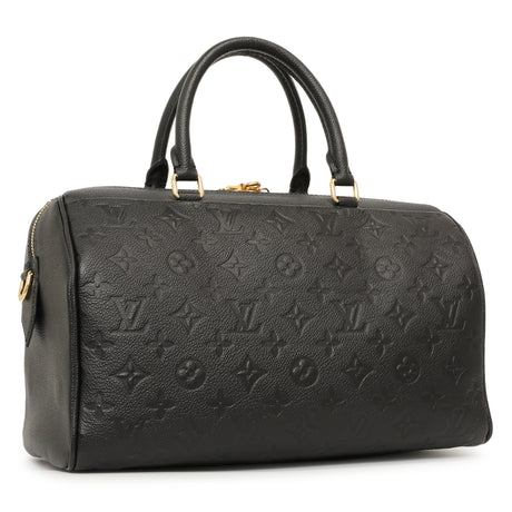 Louis Vuitton Black Empreinte Speedy Bandouliere 30 NM