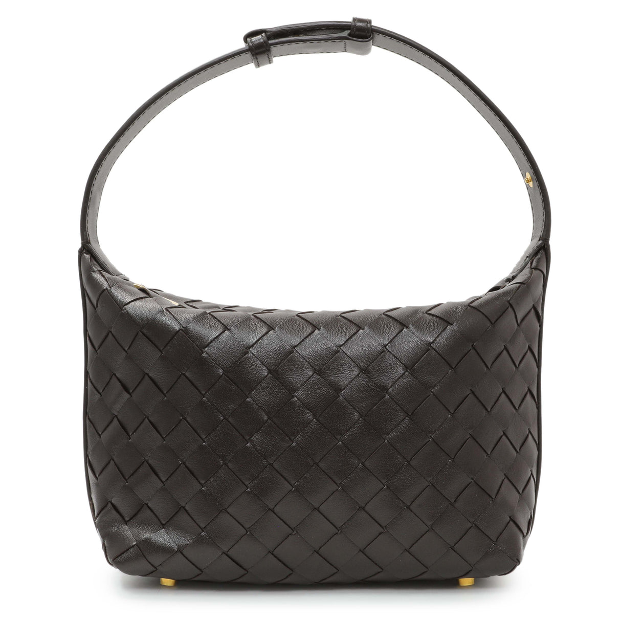 Bottega Veneta Brown Nappa Intrecciato Mini Wallace Handbags Bottega Veneta