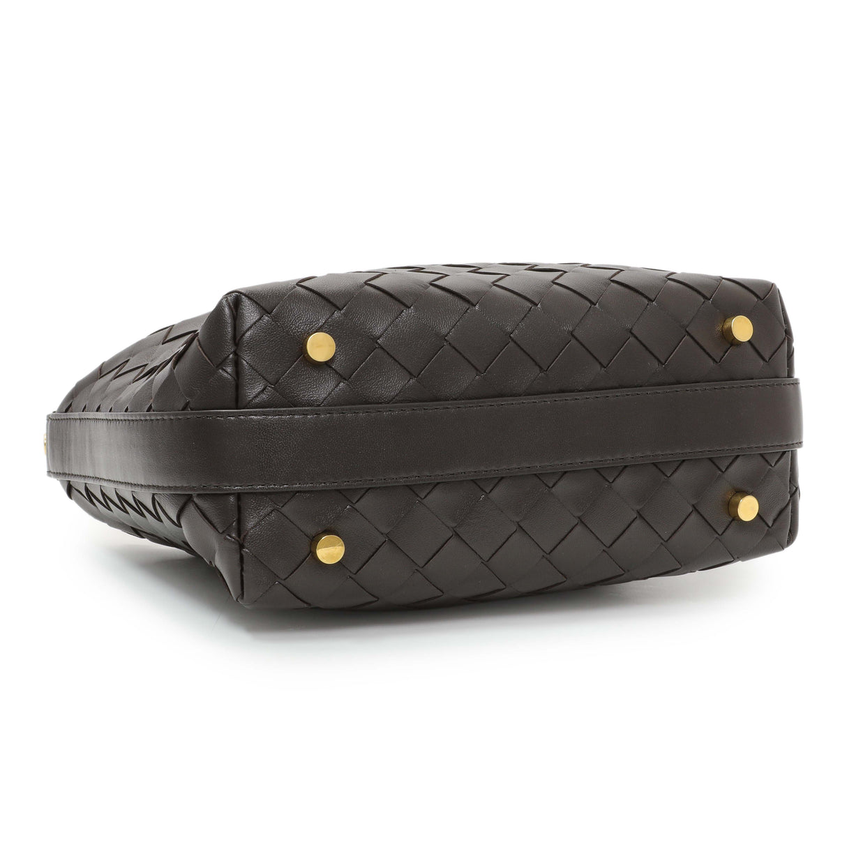Bottega Veneta Brown Nappa Intrecciato Mini Wallace Handbags Bottega Veneta