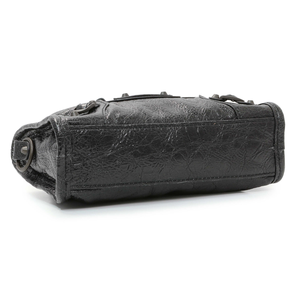 Balenciaga Black Agneau Classic Hardware Nano City Handbags Balenciaga
