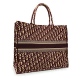 Christian Dior Burgundy Oblique Large Book Tote Handbags Christian Dior
