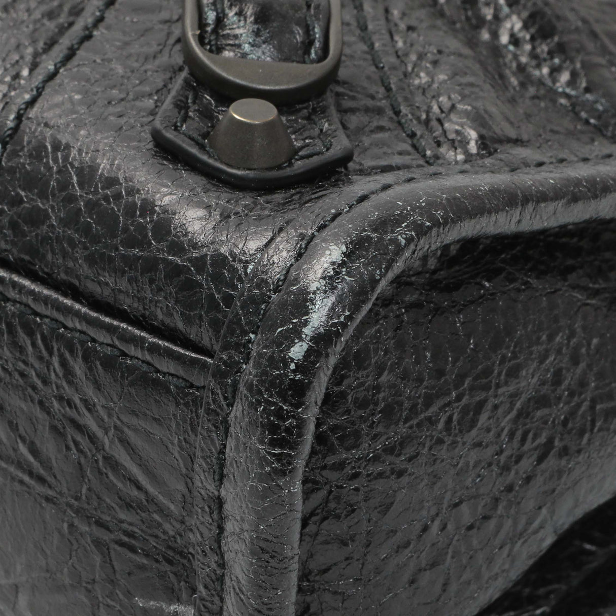 Balenciaga Black Agneau Classic Hardware Nano City Handbags Balenciaga
