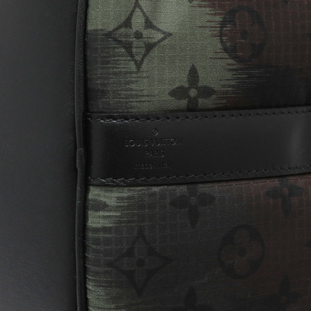 Louis Vuitton Nylon Monogram Camouflage Keepall 50 Bandouliere