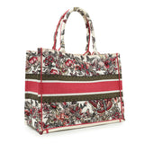 Christian Dior Butterfly Print Embroidered Medium Book Tote Handbags Christian Dior