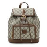 Gucci GG Supreme Monogram Azalea Calfskin Retro Interlocking G Buckle Backpack Handbags Gucci