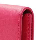 Saint Laurent Fuchsia Calfskin Monogram Large Belle De Jour Clutch Handbags Saint Laurent