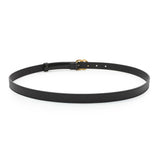 Gucci Black Cream Moon Calfskin Pearl Double G 20mm Belt Accessories Gucci