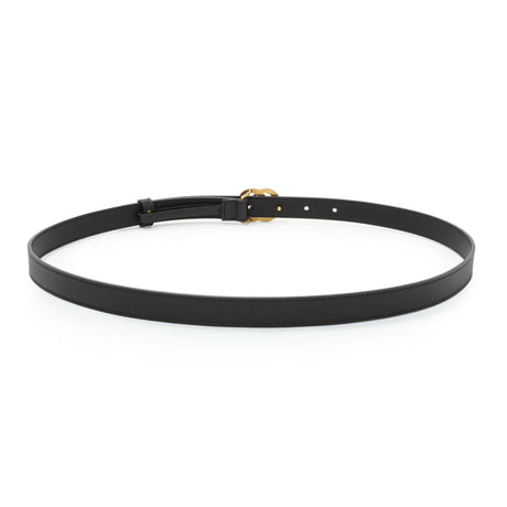 Gucci Black Cream Moon Calfskin Pearl Double G 20mm Belt Accessories Gucci