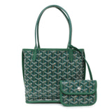 Goyard Green Goyardine Reversible Mini Anjou