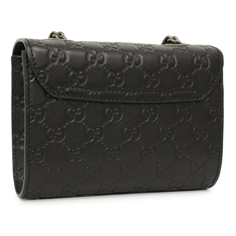 Gucci Black Guccissima Mini Emily Shoulder Bag