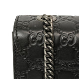 Gucci Black Guccissima Mini Emily Shoulder Bag