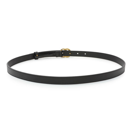 Gucci Black Calfskin Double G 20mm Belt