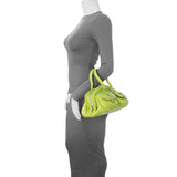 Christian Dior Green Calfskin Medium Detective Satchel Handbags Christian Dior