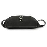 Saint Laurent Black Canvas Cassandre Monogram Belt Bag