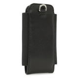 Prada Black Saffiano Triangle Lanyard Phone Case