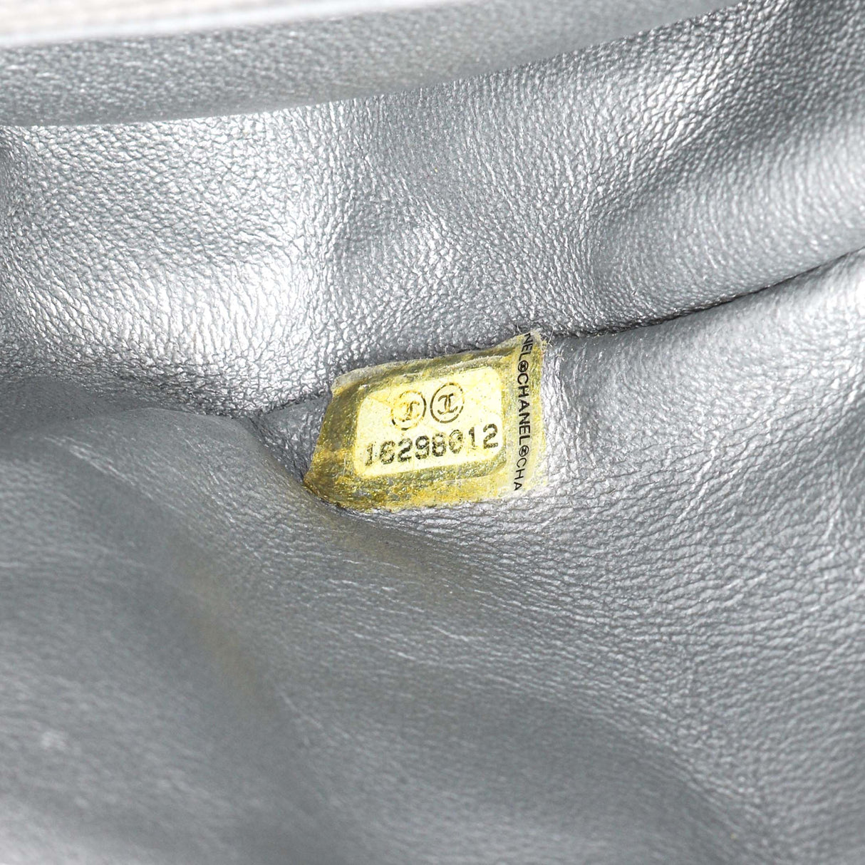 Chanel Silver Iridescent Calfskin Roll Reissue Clutch Handbags Chanel