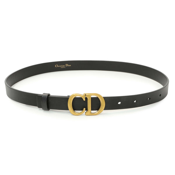 Christian Dior Black Calfskin 20mm Saddle Belt – Modaselle