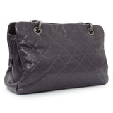 Chanel Purple Iridescent Caviar Quilted Chic Shopping Tote Handbags Chanel