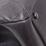 Chanel Purple Iridescent Caviar Quilted Chic Shopping Tote Handbags Chanel