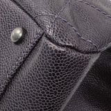 Chanel Purple Iridescent Caviar Quilted Chic Shopping Tote Handbags Chanel