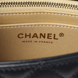 Chanel Black Mini Rectangular Flap Bag with Camellia Adjusting Chain Handbags Chanel