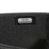 Chanel Black Grained Calfskin Chevron Quilted Boy Wallet On Chain Handbags Chanel