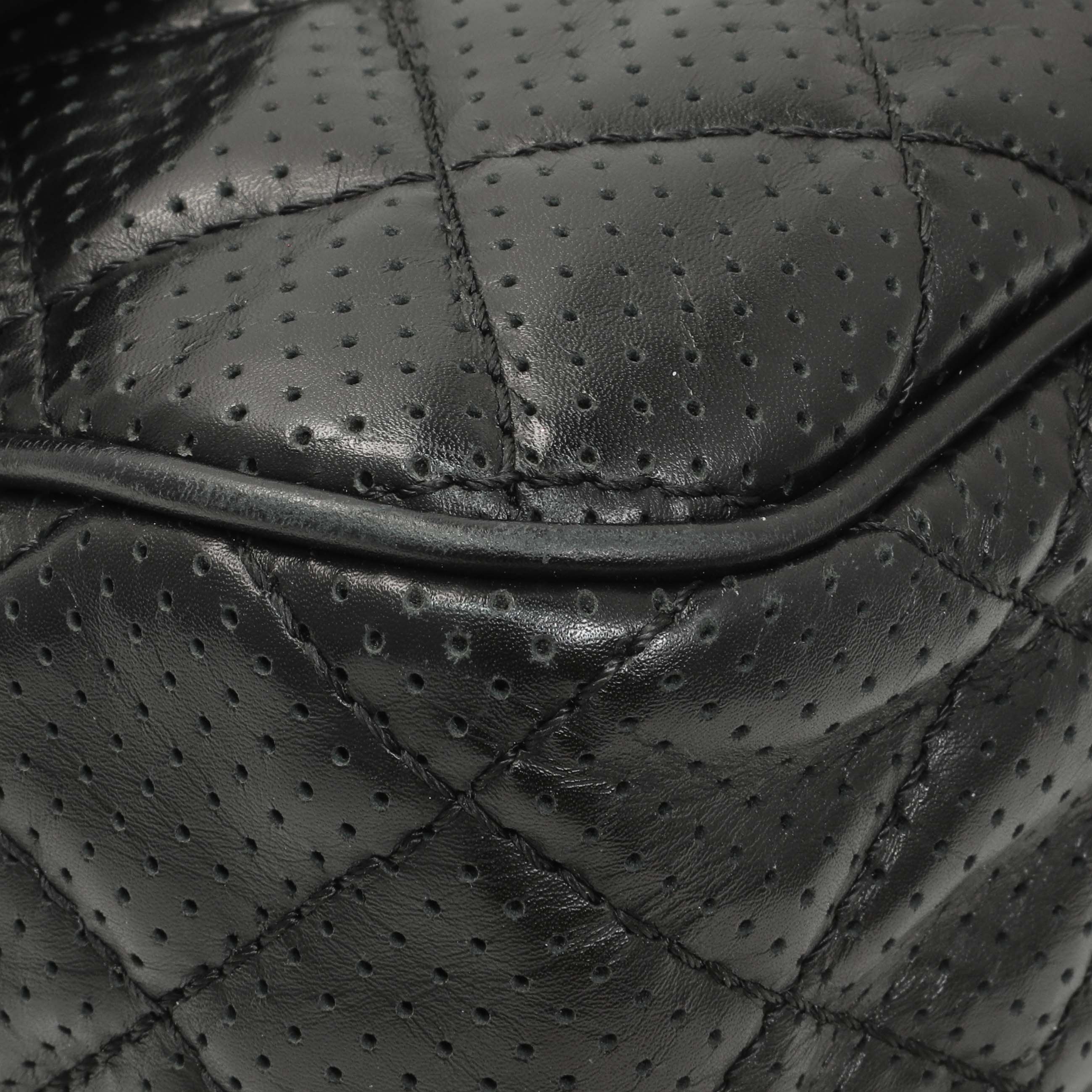 Chanel Black Perforated Lambskin Punch Flap – Modaselle