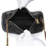 Saint Laurent Lambskin Black Sade Tube Bag Handbags Saint Laurent
