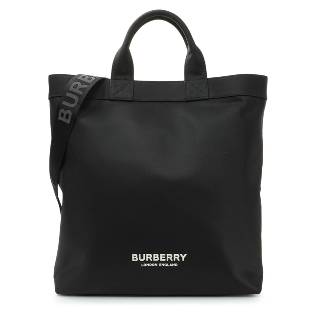 Burberry Black Nylon Artie Tote Handbags Burberry