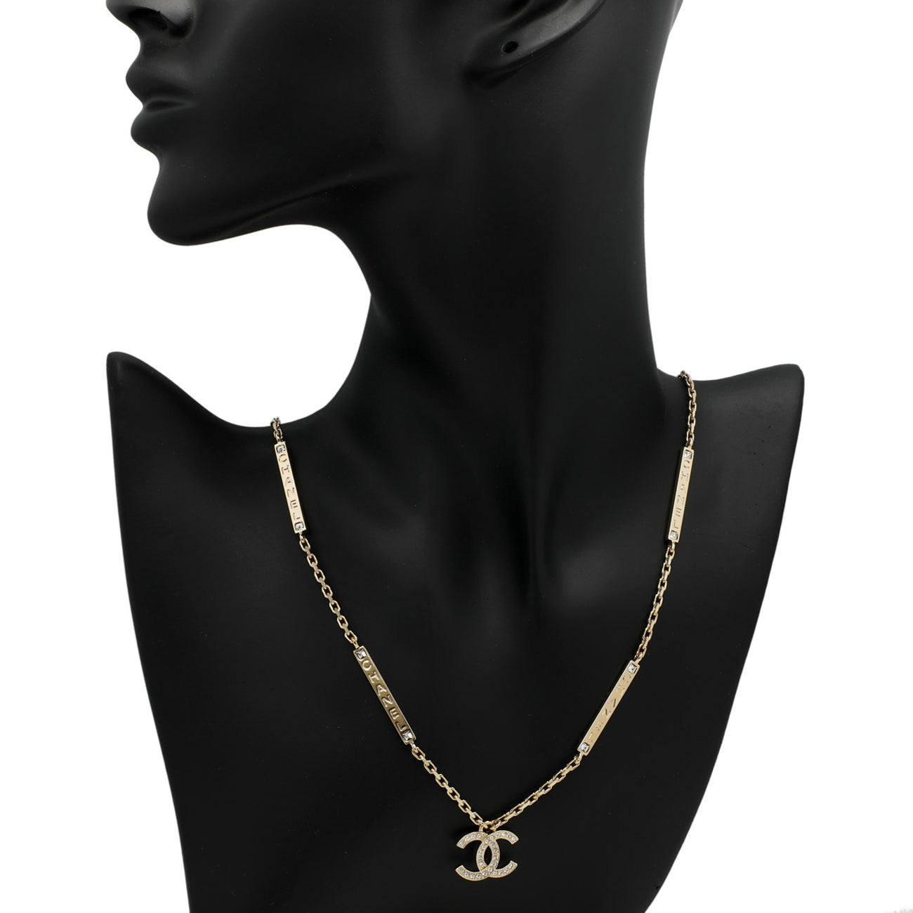 Chanel Crystal CC Pendant Necklace – Modaselle