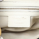 Christian Dior White Grained Calfskin Saddle Bag Handbags Christian Dior