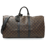 Louis Vuitton Monogram Macassar Keepall 55 Bandouliere Handbags Louis Vuitton