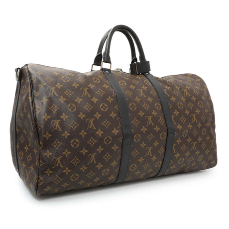 Louis Vuitton Monogram Macassar Keepall 55 Bandouliere Handbags Louis Vuitton