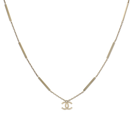 Chanel Crystal CC Pendant Necklace