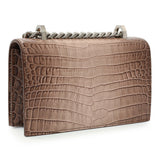 Alexander McQueen Crocodile Embossed Jeweled Satchel Handbags Alexander McQueen
