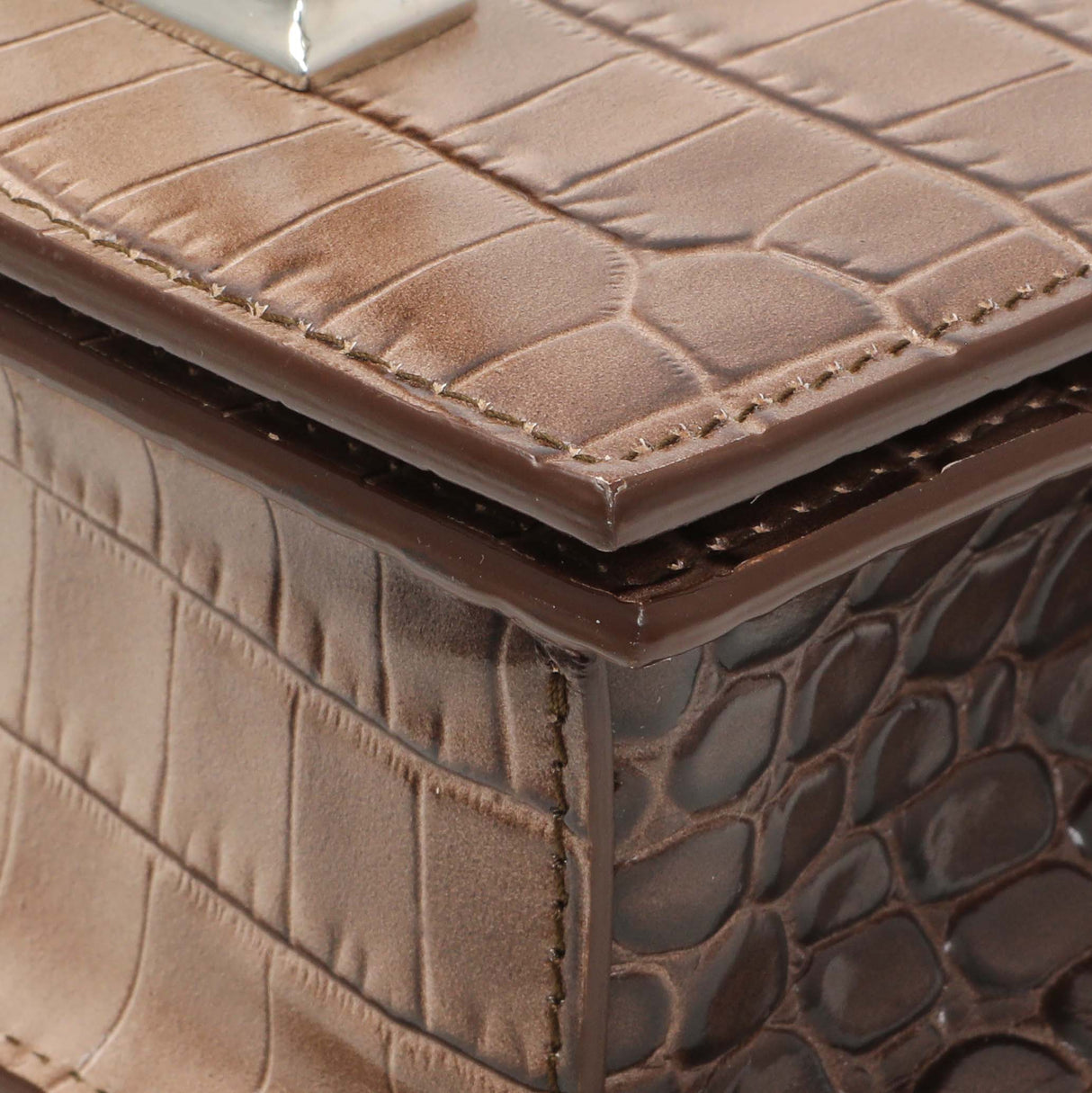 Alexander McQueen Crocodile Embossed Jeweled Satchel Handbags Alexander McQueen