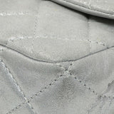 Chanel Silver Iridescent Calfskin Roll Reissue Clutch Handbags Chanel