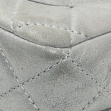 Chanel Silver Iridescent Calfskin Roll Reissue Clutch Handbags Chanel