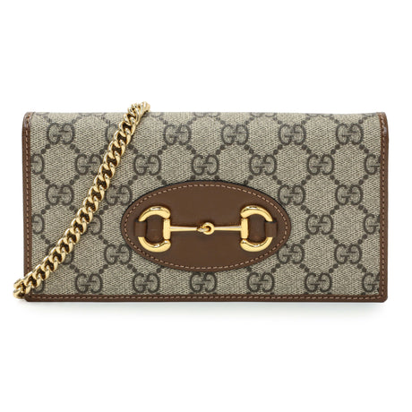 Gucci Monogram 1955 Horsebit Wallet on Chain Handbags Gucci