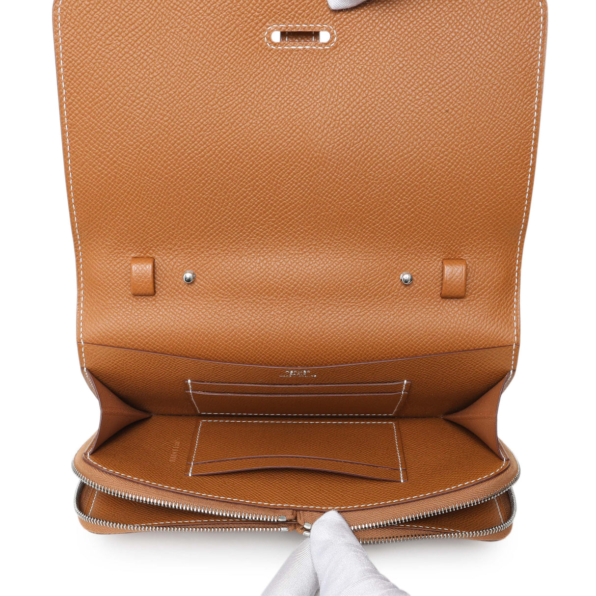 Hermes Epsom Gold 1957 To Go Wallet Handbags Hermes