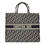 Christian Dior Blue Oblique Large Book Tote