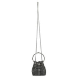 Jimmy Choo Black Crystal Mesh Micro Bon Bon