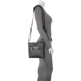 Gucci GG Supreme Monogram Web Small Flat Messenger Bag Gucci