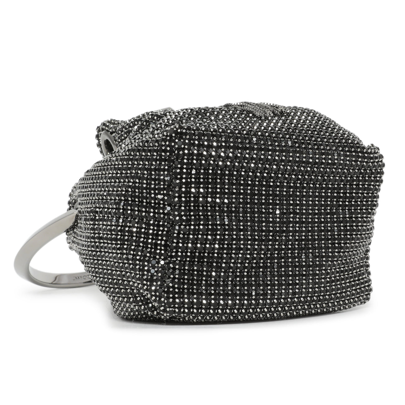Jimmy Choo Black Crystal Mesh Micro Bon Bon – Modaselle