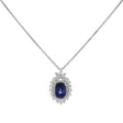 18K White Gold 7.64 Carat Sapphire Pendant Fine Jewellery Modaselle
