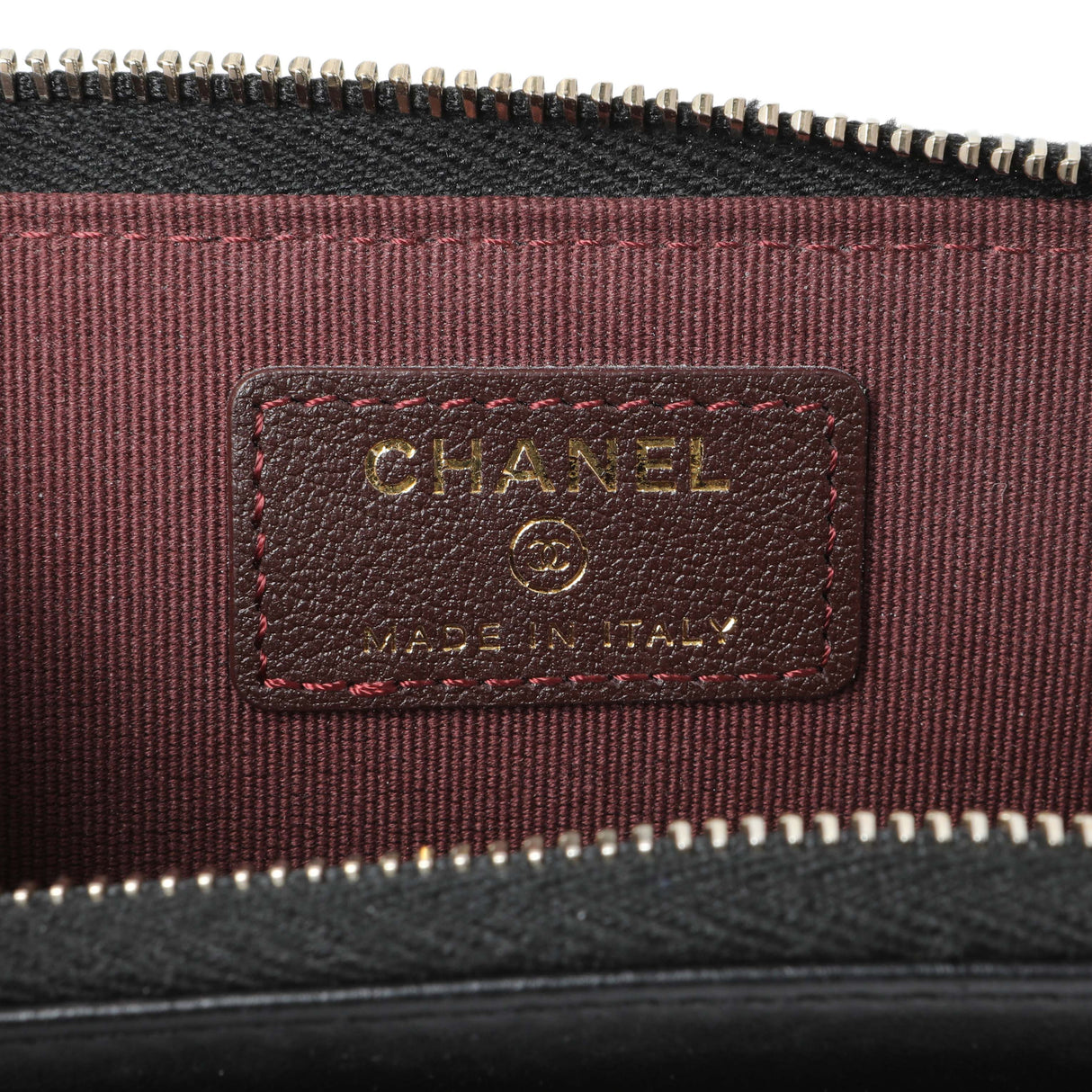Chanel Black Quilted Lambskin CC Zip Around Card Holder Accessories Chanel