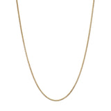 18K Yellow Gold Wheat Link Chain Fine Jewellery Modaselle