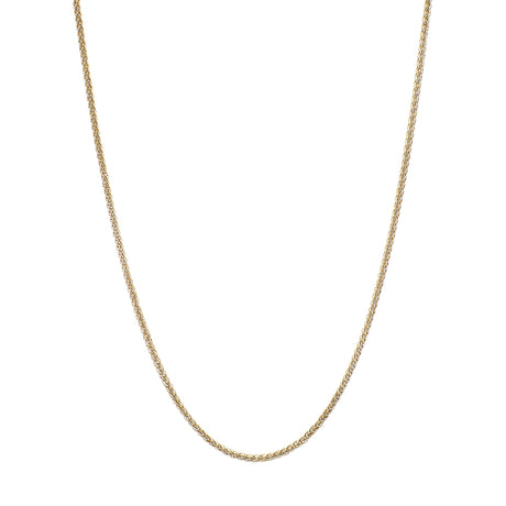 18K Yellow Gold Wheat Link Chain Fine Jewellery Modaselle