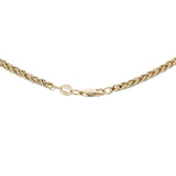18K Yellow Gold Wheat Link Chain Fine Jewellery Modaselle